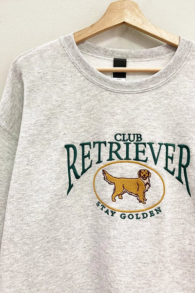Retriever Club Embroidered Sweatshirt - SIZE S/M