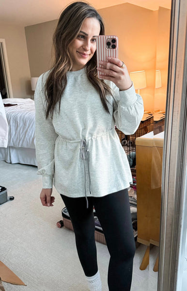 Vella Cinched Waist Pullover - SIZE LARGE