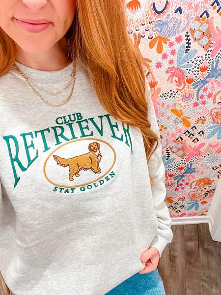 Retriever Club Embroidered Sweatshirt - SIZE S/M