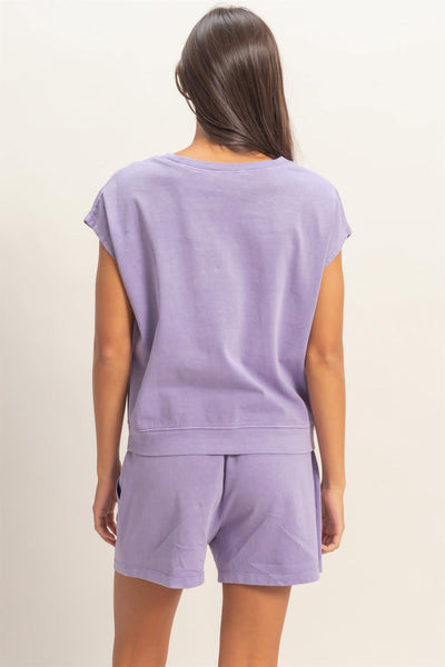 Jessla Two Piece Set - Lavender Purple