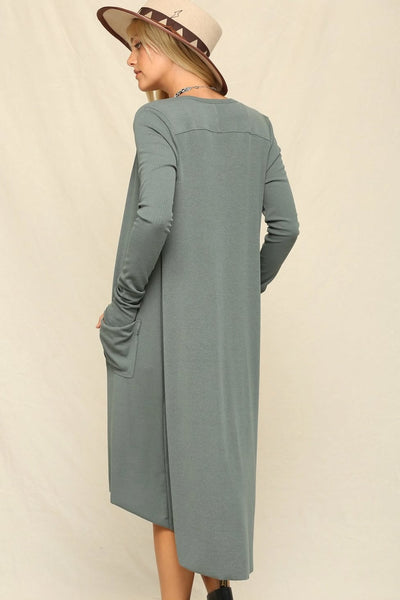 Leighton Duster Cardigan - Green
