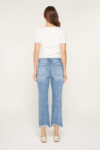 Milly Cropped Raw Hem Jeans