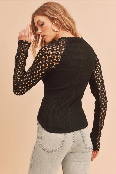 Gabriella Lace Sleeve Top