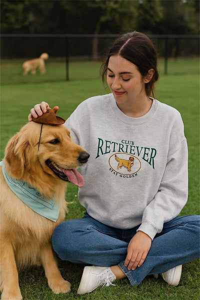 Retriever Club Embroidered Sweatshirt - SIZE S/M