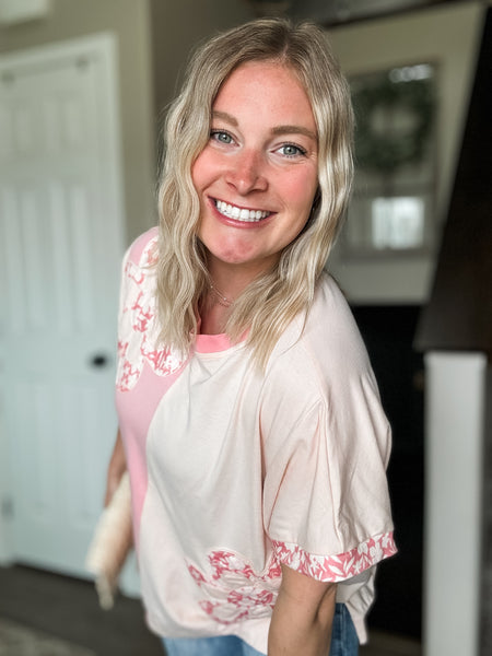 PREORDER Marlie Flower Patch Top