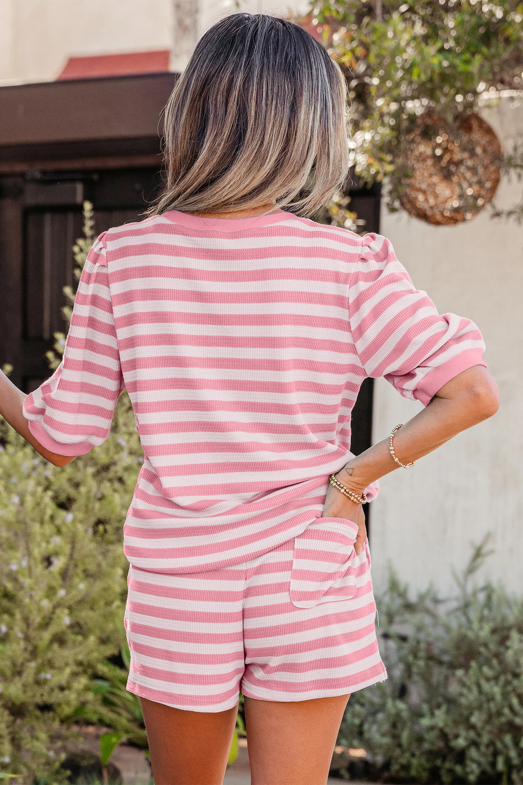 Palm Springs Stripe Lounge Set - SIZE MEDIUM