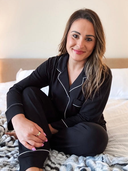Laila Pajama Set - Black