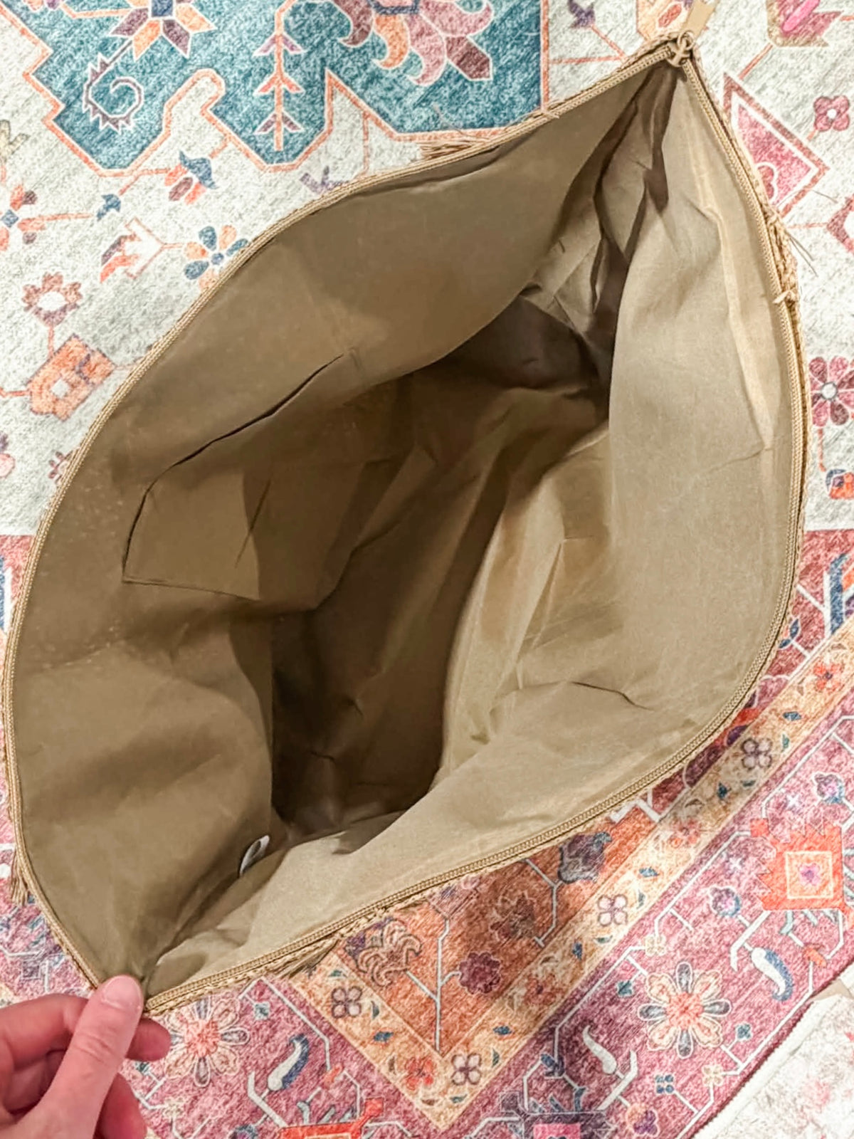Summer Escape Straw Tote - Tan