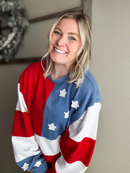 Old Glory Mineral Wash Sweatshirt - SIZE SMALL