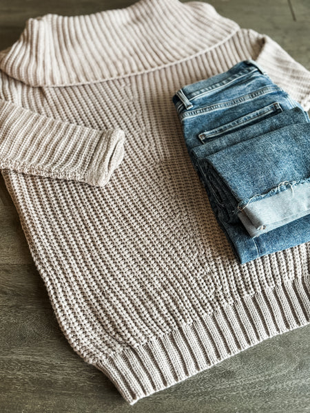 Andrea Foldover Sweater