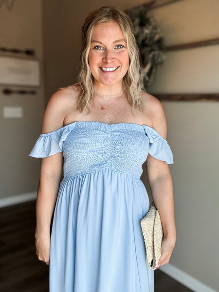 PREORDER Forever Yours Off Shoulder Dress