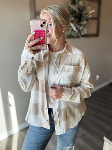 Taryn Flannel Button Up