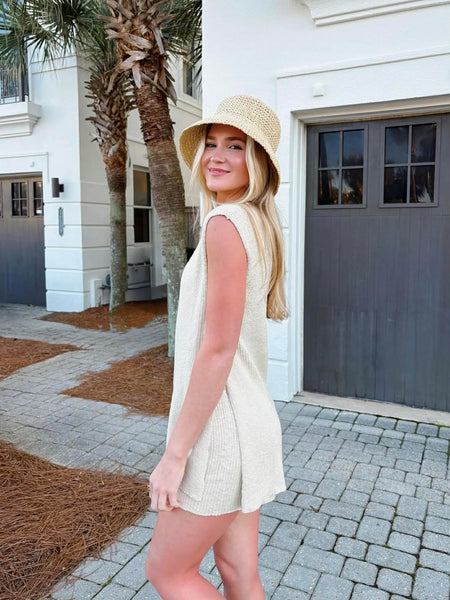 Saltair Sleeveless Knit Set - Beige