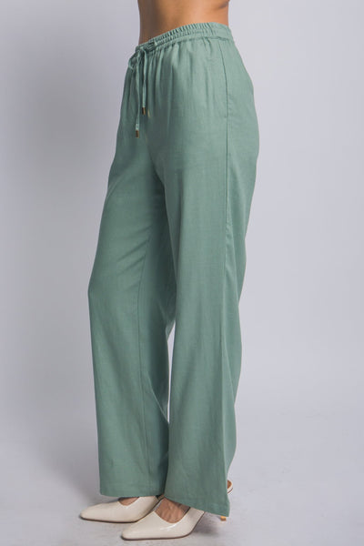 Darcy Linen Pants - Mint