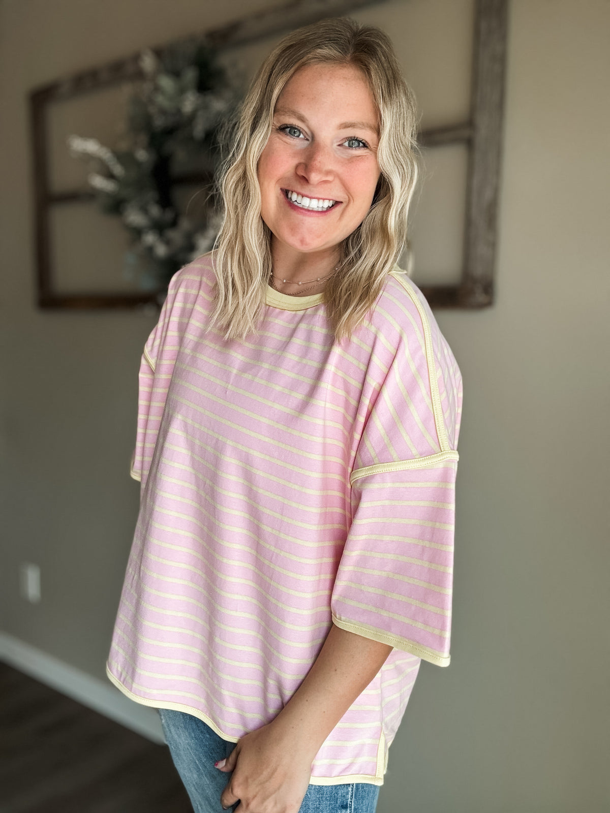 Islay Stripe Oversized Tee