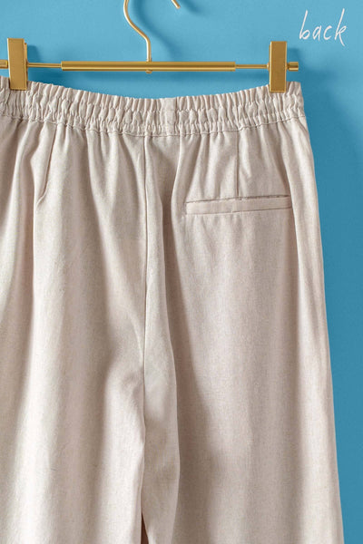 Darcy Linen Pants - Natural