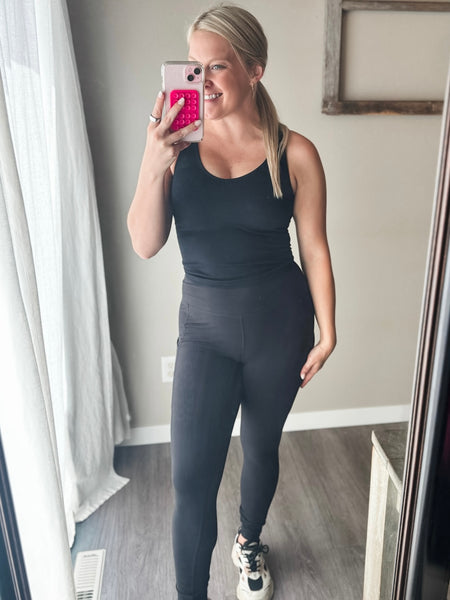 Kalia Perfect Comfort Leggings - Black - SIZE SMALL