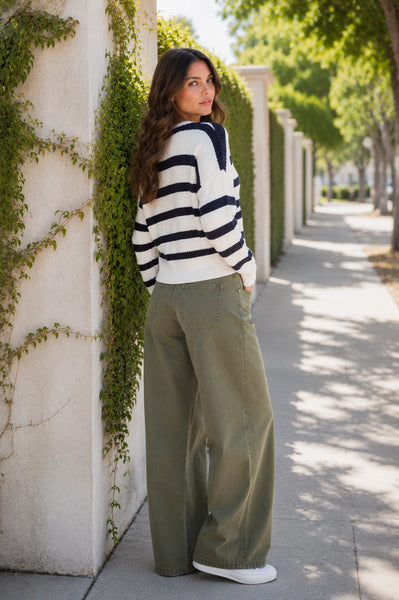 Bona Striped Cardigan