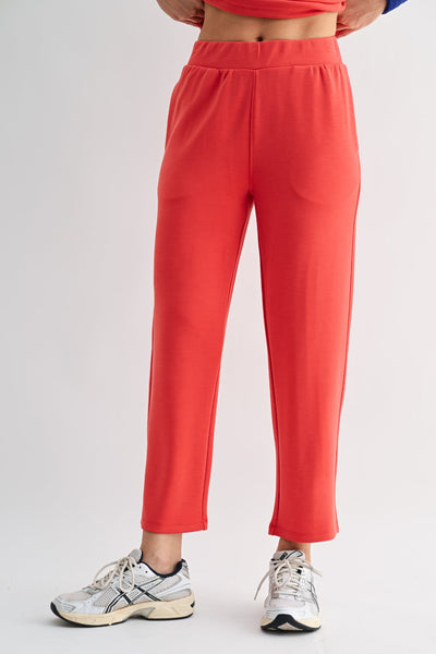 Laguna Cropped Pants - Brick