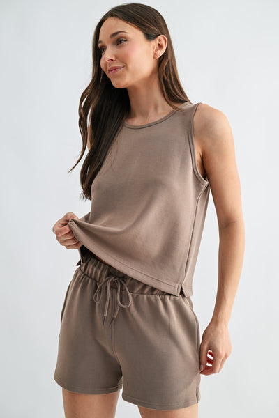 Jada Active Tank & Short Set - Taupe
