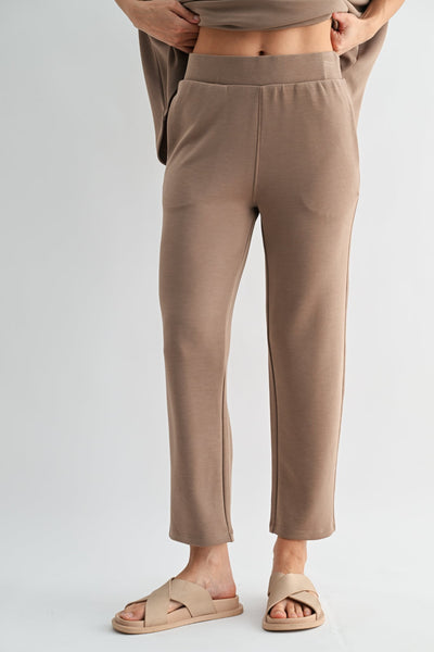 Laguna Cropped Pants - Taupe