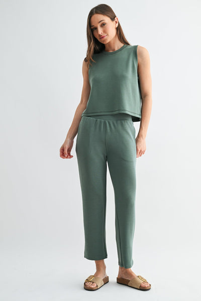Laguna Cropped Pants - Green