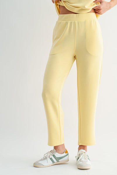 Laguna Cropped Pants - Yellow