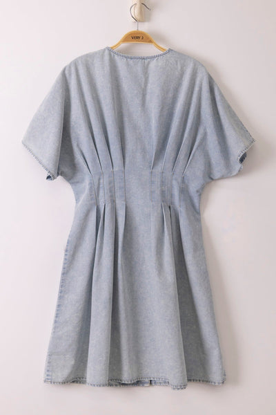 Paige Chambray Button Down Dress - Light