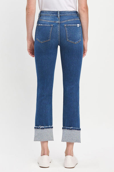 Happi Cuffed Slim Straight Jeans - SIZE 28