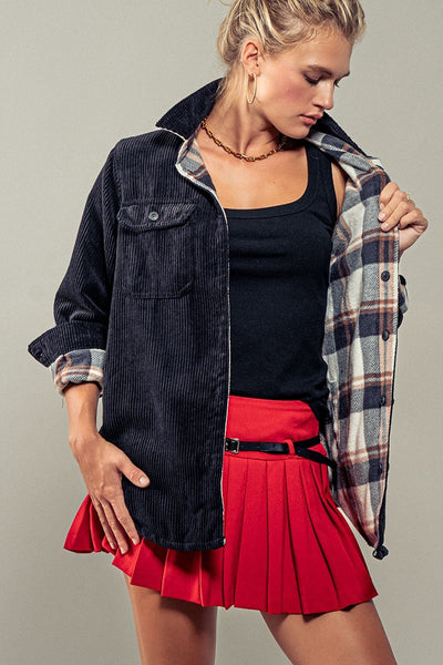 Mayley 2-In-1 Reversible Shacket - SIZE LARGE