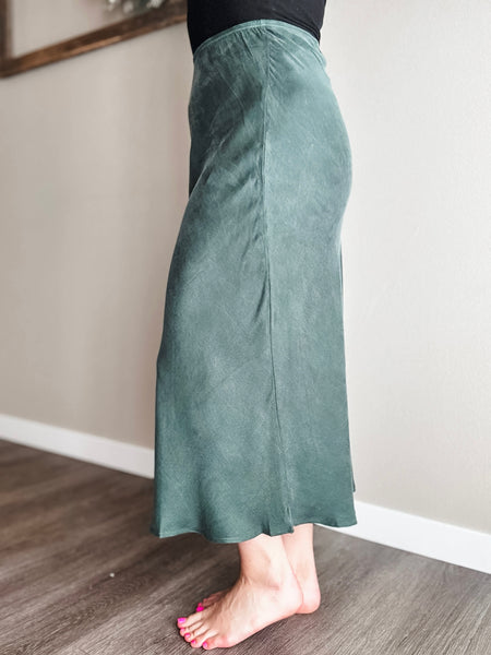 Ciela Suede Midi Skirt