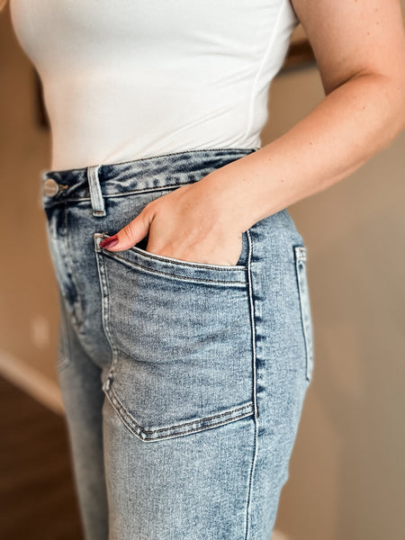 Frankie Slouchy Patch Pocket Jeans