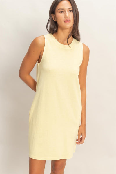 Lake Day Tank Dress - Banana