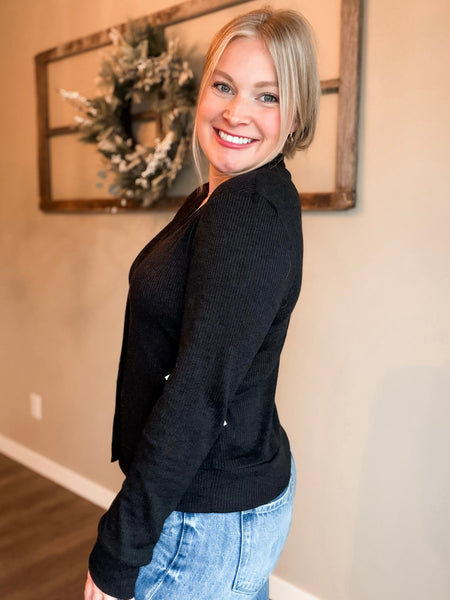 Callan Ribbed Button Down Cardigan