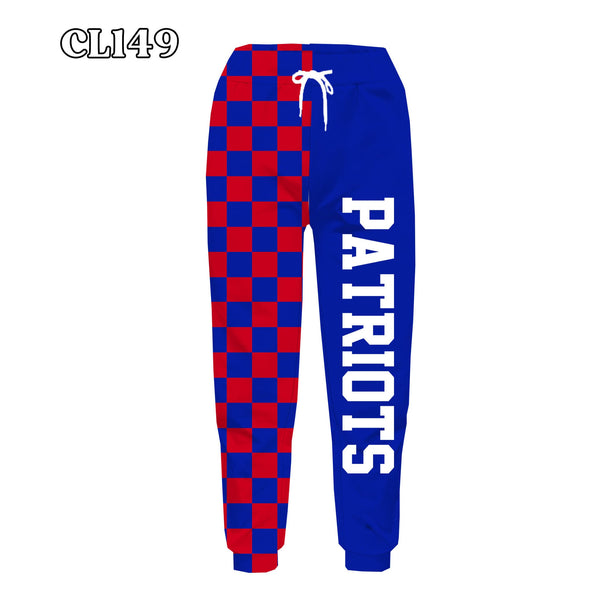 PREORDER Spiritwear Checkered Split Leg Bottom - PATRIOTS