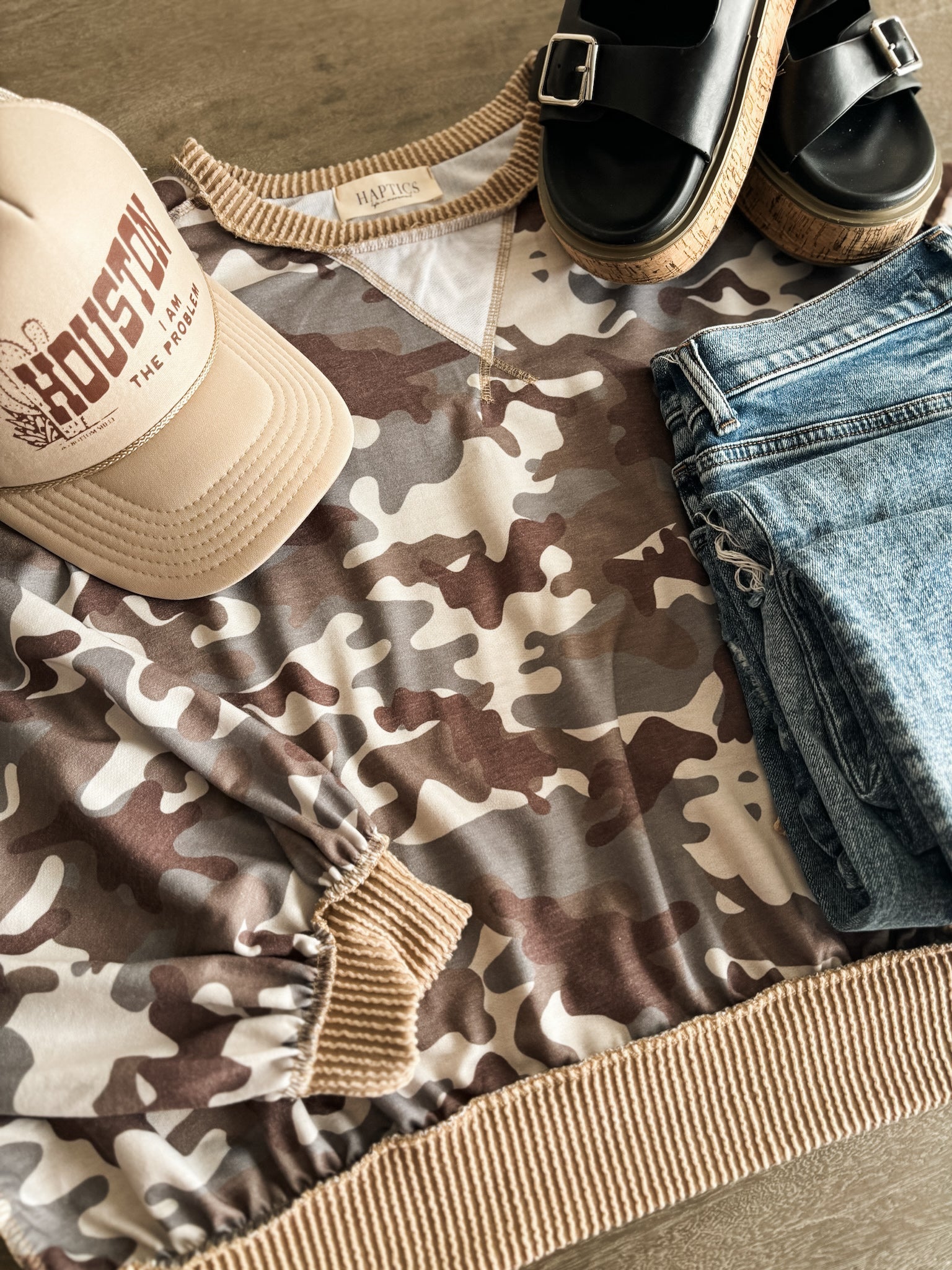 Ashlyn Camo Pullover