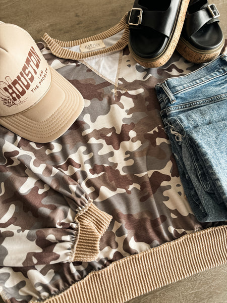 Ashlyn Camo Pullover