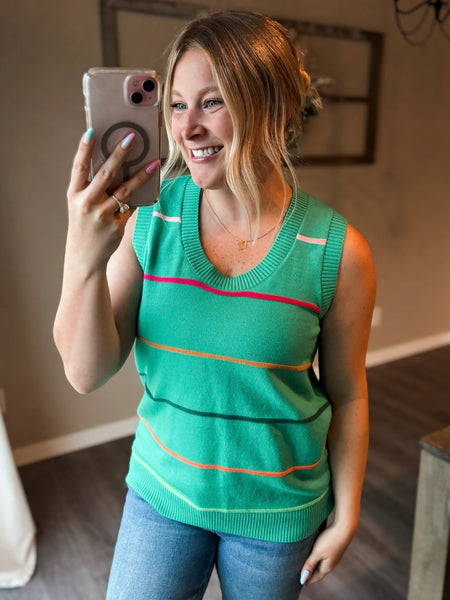 PREORDER Sorrento Stripe Sweater Tank