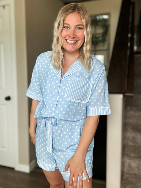 PREORDER Bedtime Beauty Polka Dot PJ Set