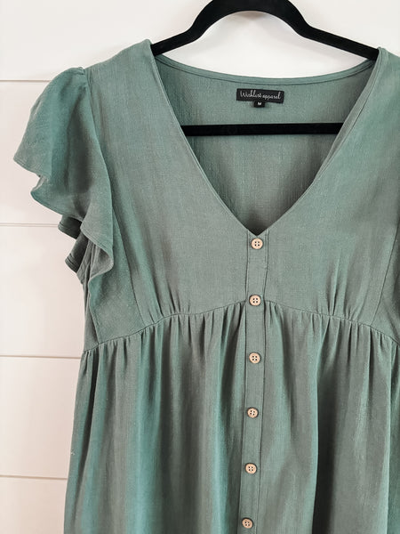 Feorra Flutter Sleeve Dress