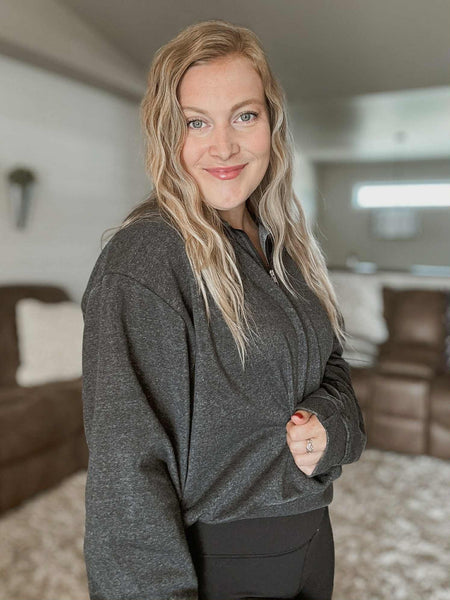 Reset Mode Quarter Zip Pullover - Black