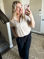Work To Weekend Smocked Joggers - SIZE XL