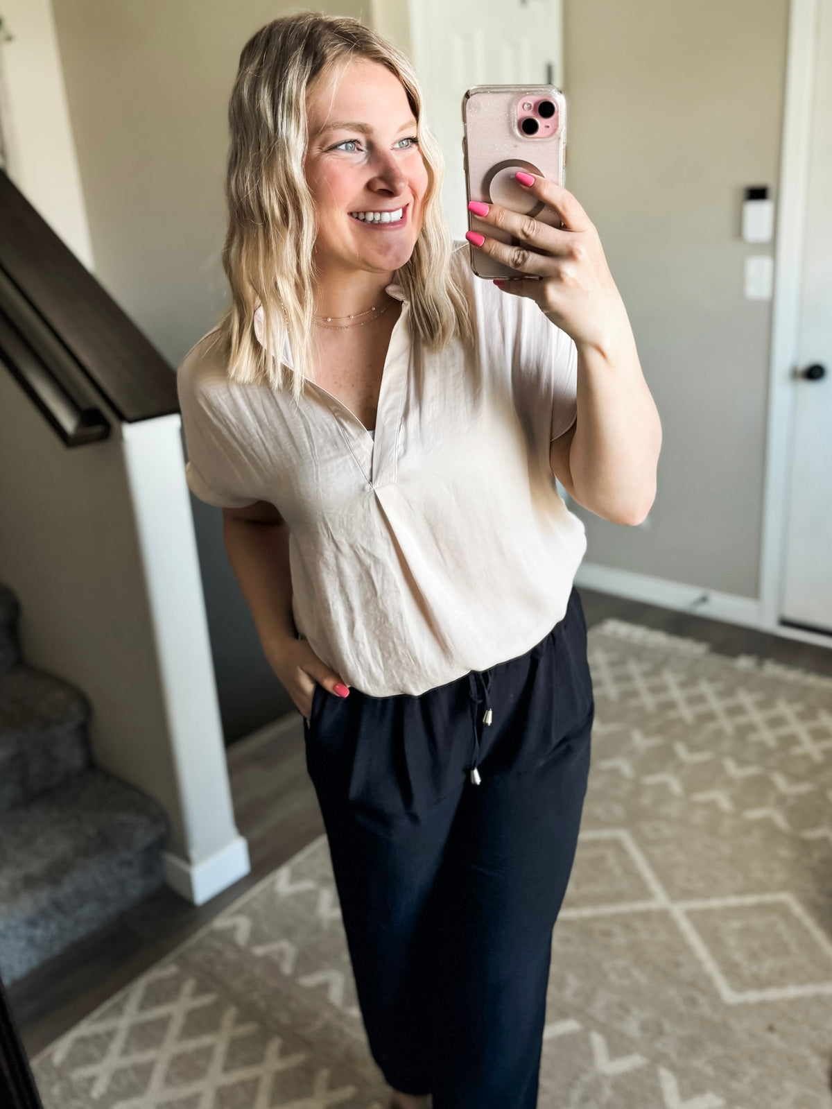 Work To Weekend Smocked Joggers - SIZE XL