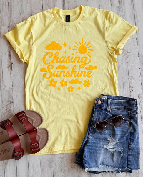 Chasing Sunshine Graphic Tee - SIZE LARGE