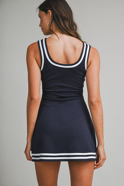 Fairway Social Skort Dress - Navy