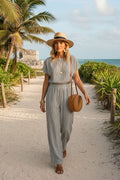 Island Escape Two Piece Set - Black - SIZE SMALL