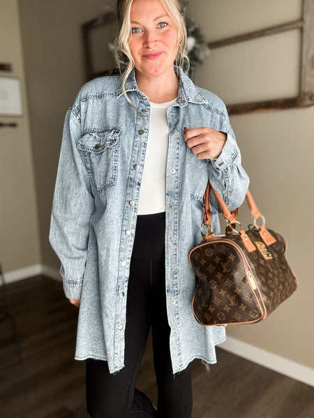 PREORDER Dakota Denim Shirt Dress