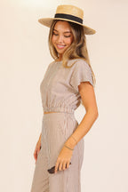 Island Escape Two Piece Set - Chocolate