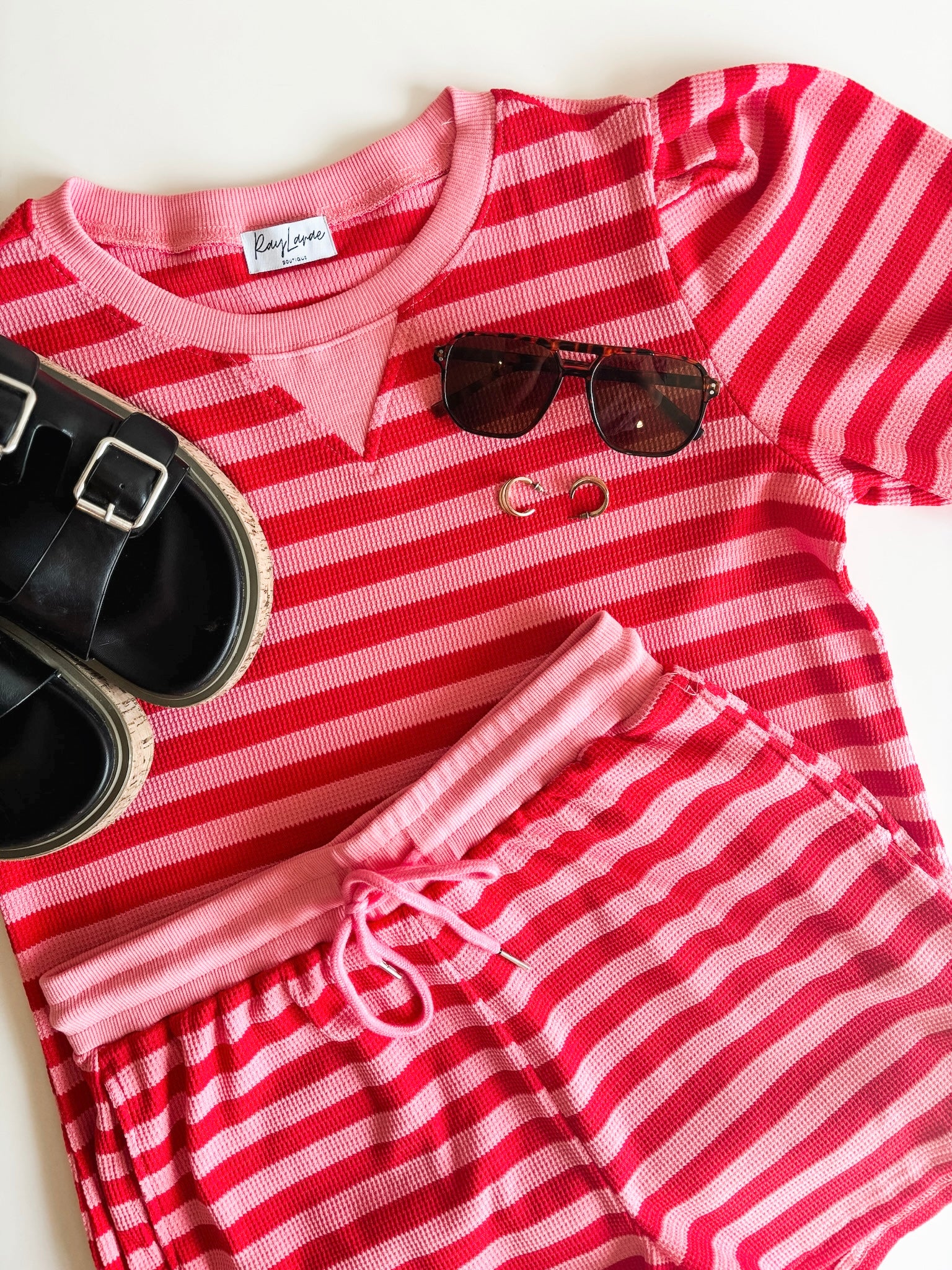 Palm Springs Stripe Lounge Set - SIZE MEDIUM