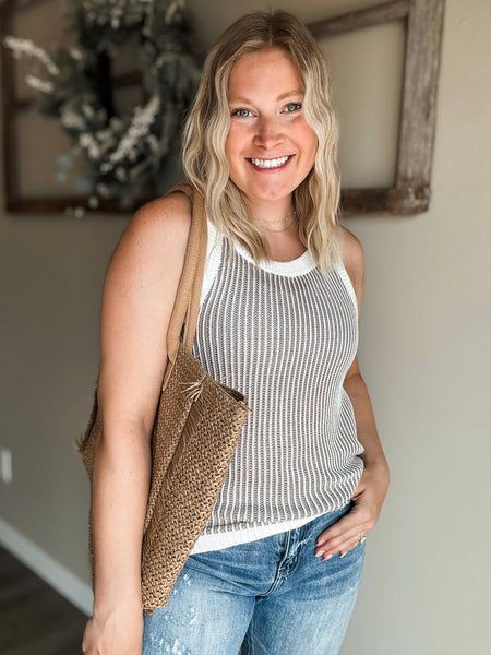 PREORDER Junia Ribbed Knit Sweater Tank